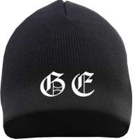 GE Beanie Mütze - Altdeutsch - Bestickt - Strickmütze Wintermütze Gelsenkirchen Mütze GE Beanie Mütze - Altdeutsch - Bestickt - Strickmütze Wintermütze Gelsenkirchen Mütze