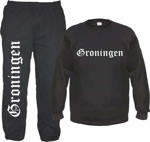 Groningen Jogginghose und Sweat im Set - Jogginganzug