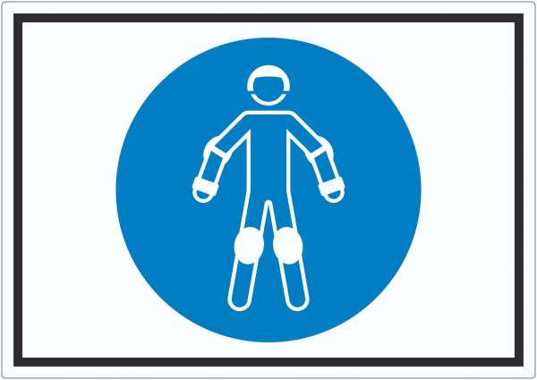 Schutzausrüstung für Rollsport benutzen Symbol Aufkleber