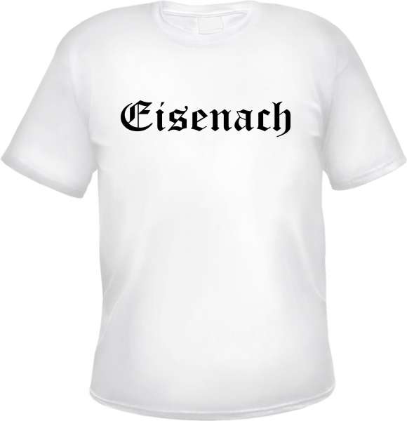 Eisenach Herren T-Shirt - Altdeutsch - Weißes Tee Shirt