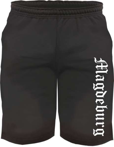 Magdeburg Sweatshorts - Altdeutsch bedruckt - Kurze Hose Shorts