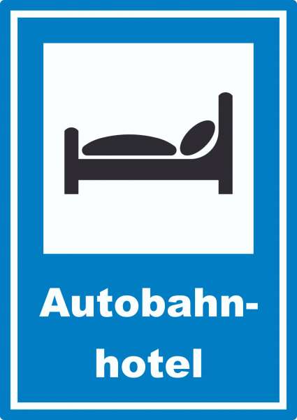 Autobahnhotel Aufkleber