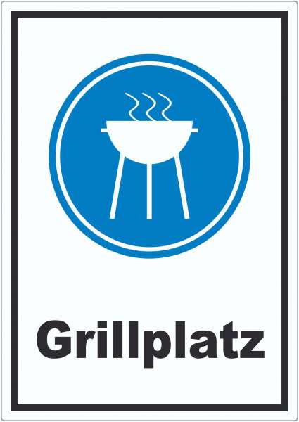 Grillplatz Aufkleber