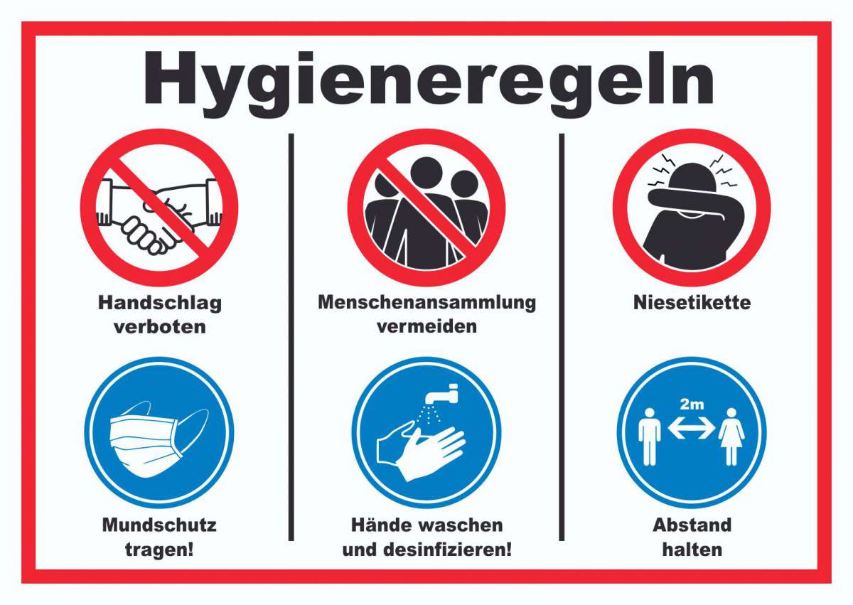 Hygieneregeln Symbol Und Text Schild HB Druck Schilder Textildruck hygieneregeln-symbol-und-text-schild-hb-druck-schilder-textildruck