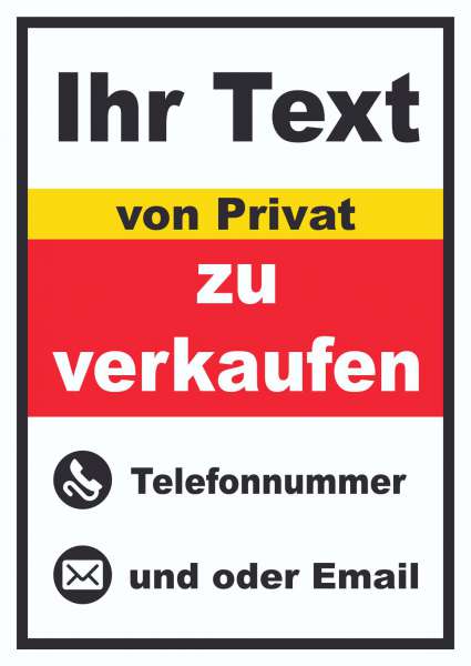 Wunschtext zu verkaufen von Privat Hochkant