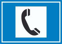 Fernsprecher Symbol Aufkleber Fernsprecher Symbol Aufkleber