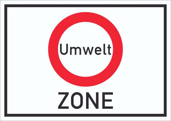 Umweltzone Symbol Schild