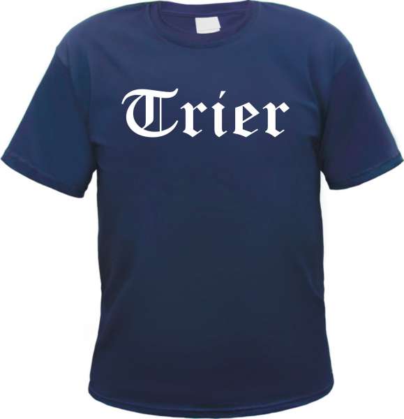 Trier Herren T-Shirt - Altdeutsch - Blaues Tee Shirt