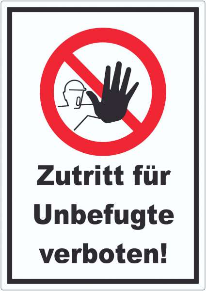 Achtung Zeichen Weiss Symbol Schild  HB-Druck Schilder, Textildruck &  Stickerei Onlineshop