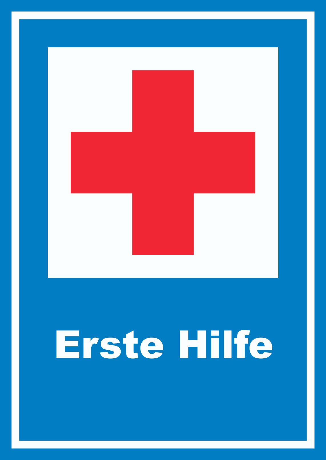 Richtzeichen Erste Hilfe Schild  HB-Druck Schilder, Textildruck &  Stickerei Onlineshop