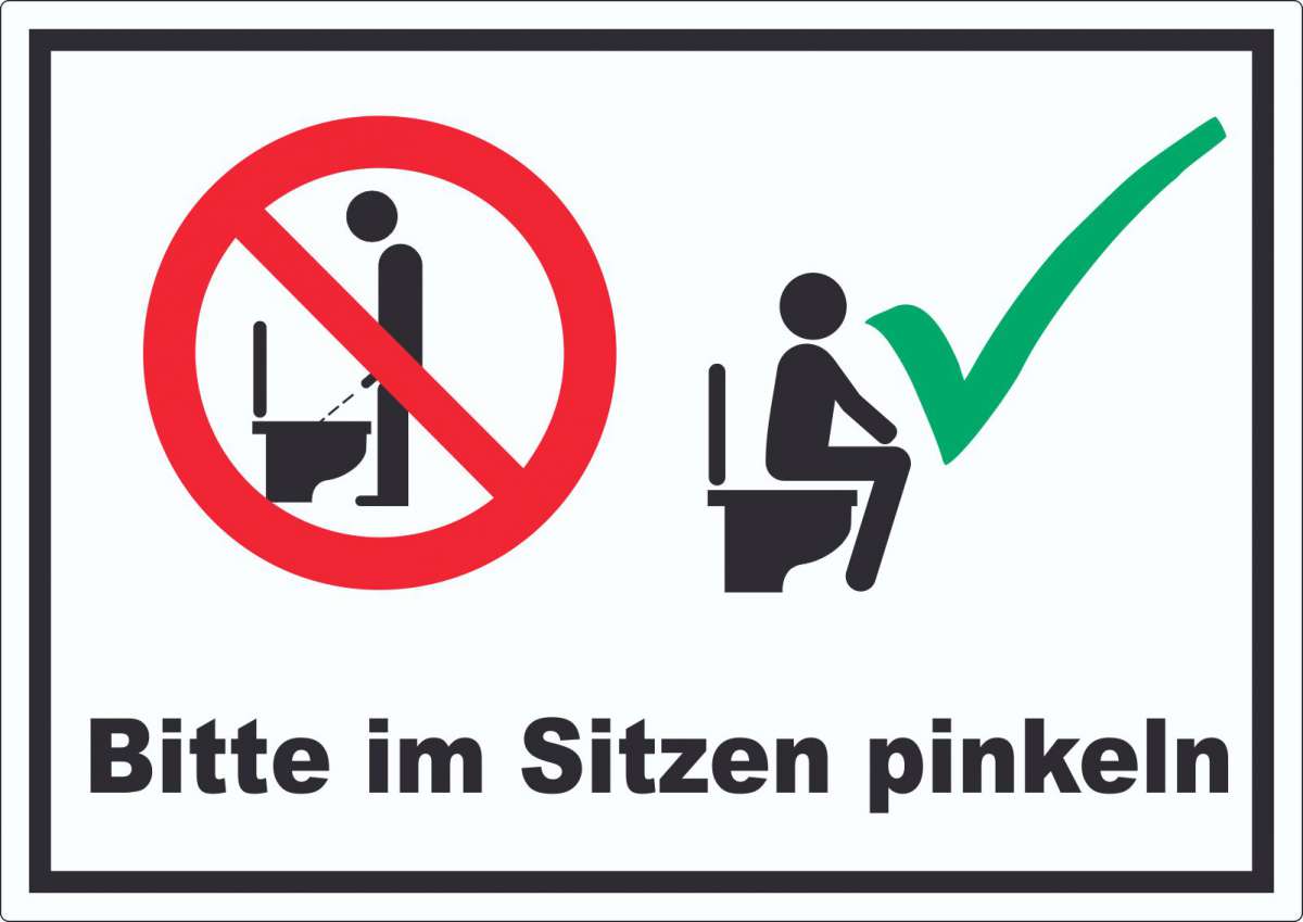 Bitte Im Sitzen Pinkler Bilder