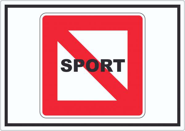 Fahrverbot für Sportboote Symbol Sportfahrzeuge verboten