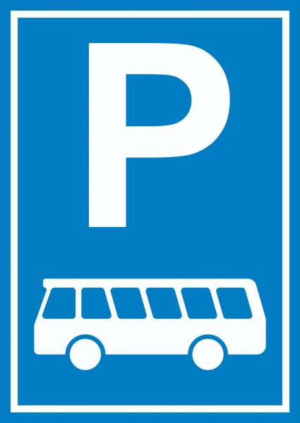 Reisebus Bus Parkplatz Schild