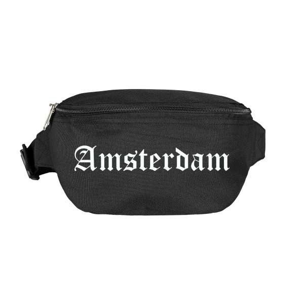 Amsterdam Bauchtasche - Altdeutsch bedruckt - Gürteltasche Hipbag
