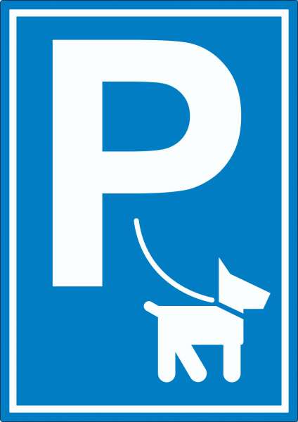 Hundeparkplatz Aufkleber P Hunde