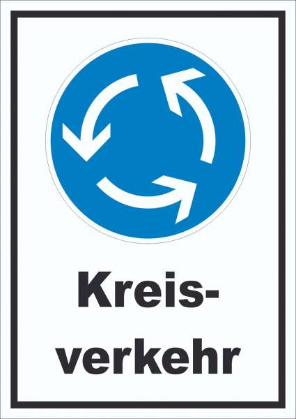 Schild Kreisverkehr