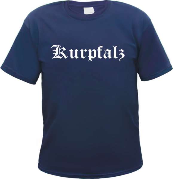 Kurpfalz Herren T-Shirt - Altdeutsch - Blaues Tee Shirt