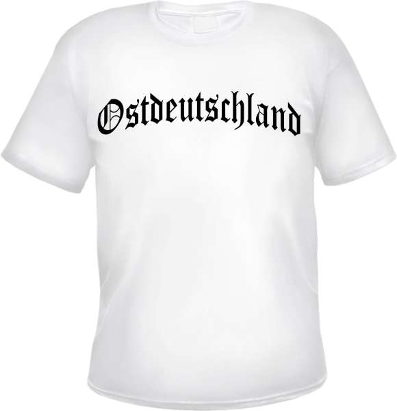 Ostdeutschland Herren T-Shirt - Altdeutsch - Weißes Tee Shirt
