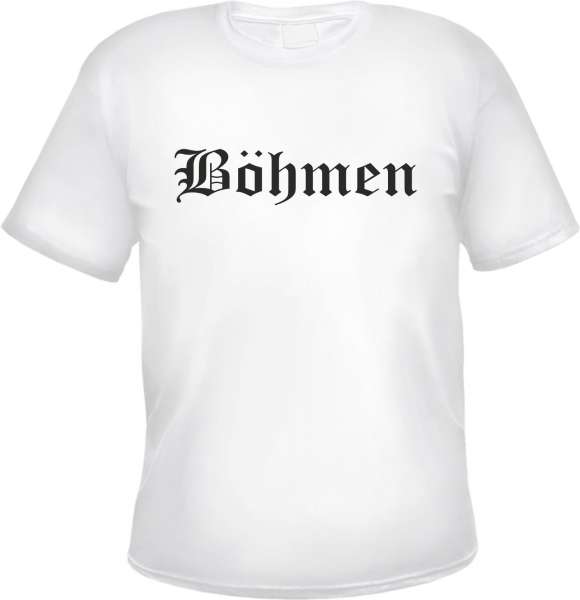 Böhmen Herren T-Shirt - Altdeutsch - Weißes Tee Shirt
