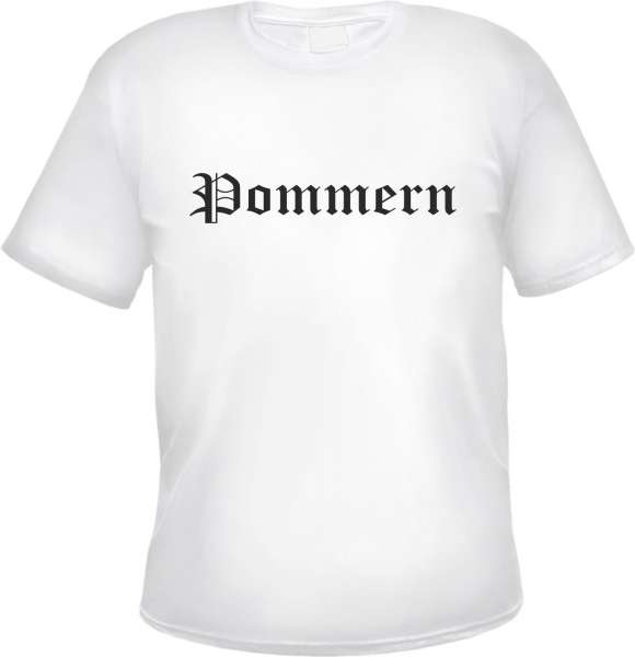 Pommern Herren T-Shirt - Altdeutsch - Weißes Tee Shirt