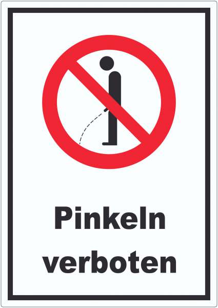 Pinkeln verboten Aufkleber