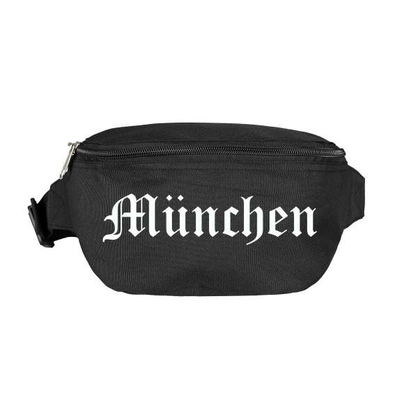 München Bauchtasche - Altdeutsch bedruckt - Gürteltasche Hipbag