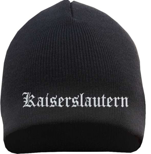 Kaiserslautern Beanie Mütze - Altdeutsch - Bestickt - Strickmütze Wintermütze