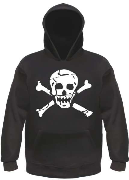 Totenkopf Kapuzensweatshirt - bedruckt - Hoodie Kapuzenpullover