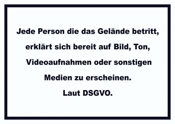 DSGVO Hinweis Schild Datenschutz