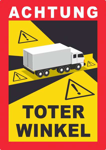 Toter Winkel Aufkleber