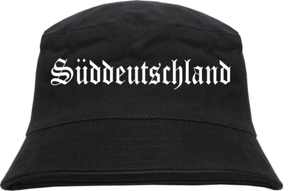 Süddeutschland Fischerhut - Altdeutsch - bedruckt - Bucket Hat Anglerhut Hut