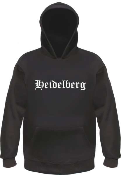 Heidelberg Kapuzensweatshirt - Altdeutsch bedruckt - Hoodie Kapuzenpullover