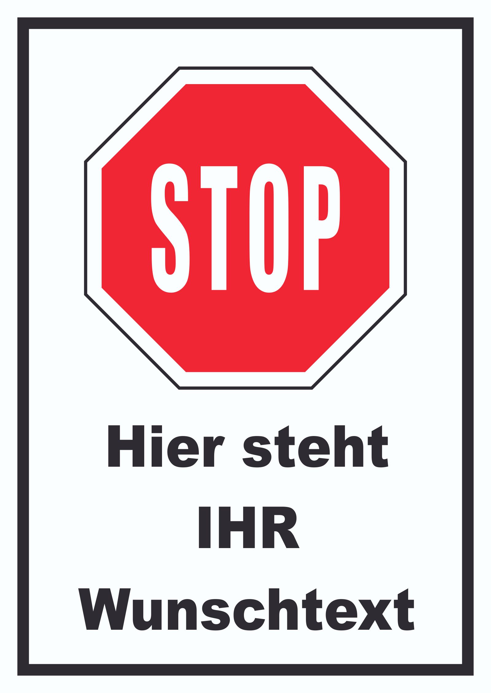 Wunschtext Schild | Fun-Kennzeichen mit Text | Geschenk