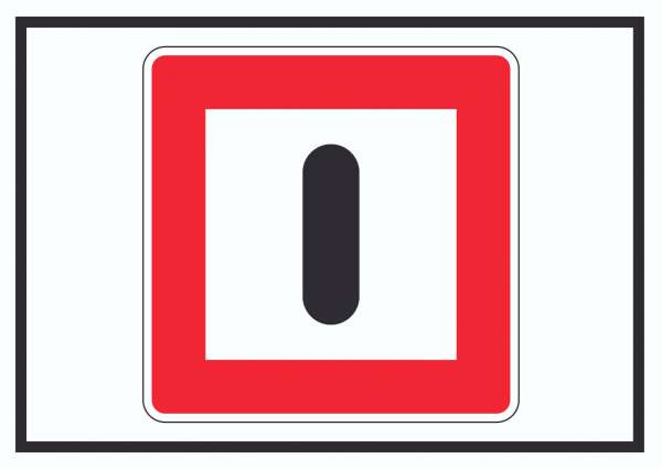 Gebot besondere Vorsicht walten zu lassen Schild mit Symbol
