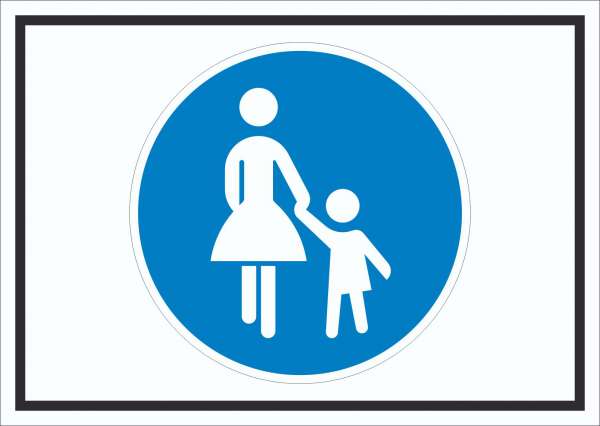 Schild Gehweg Symbol