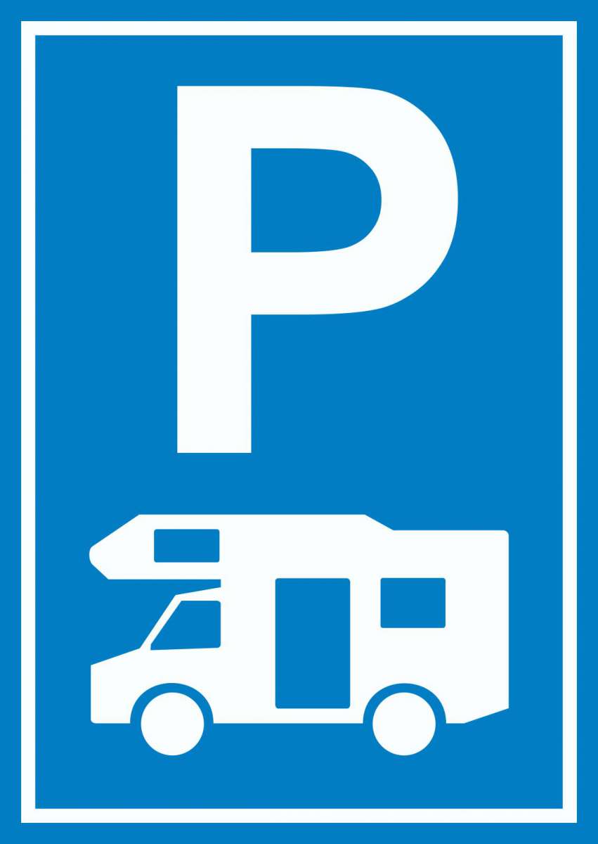 Wohnmobil Parkplatz Schild HBDruck Schilder, Textildruck & Stickerei Wohnmobil Parkplatz Schild HBDruck Schilder, Textildruck & Stickerei