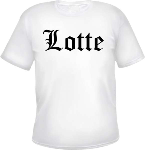 Lotte Herren T-Shirt - Altdeutsch - Weißes Tee Shirt