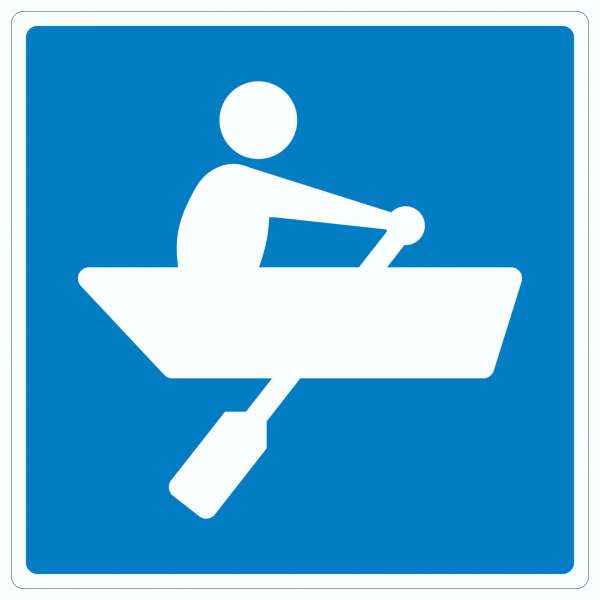 Ruderboote erlaubt Symbol