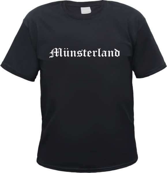 Münsterland Herren T-Shirt - Altdeutsch - Tee Shirt