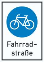 Schild Fahrradstraße Schild Fahrradstraße