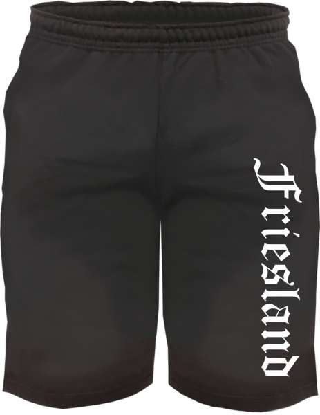 Friesland Sweatshorts - Altdeutsch bedruckt - Kurze Hose Shorts