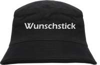 Fischerhut - Bucket Hat mit Wunschtext - Blockschrift - bestickt - Fischerhut - Bucket Hat mit Wunschtext - Blockschrift - bestickt -