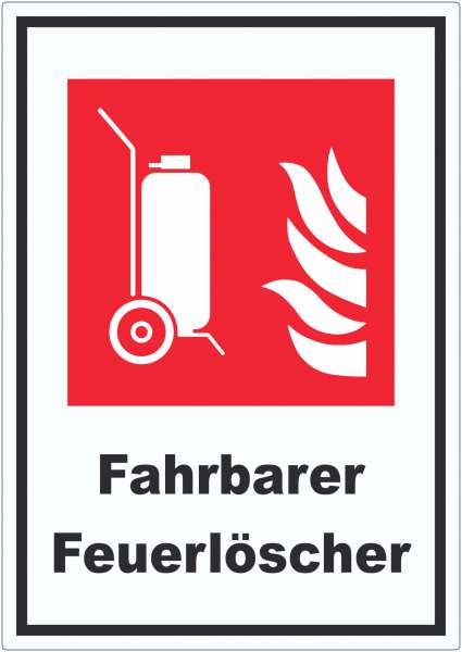 Fahrbarer Feuerlöscher Aufkleber