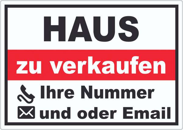 Haus zu verkaufen Aufkleber