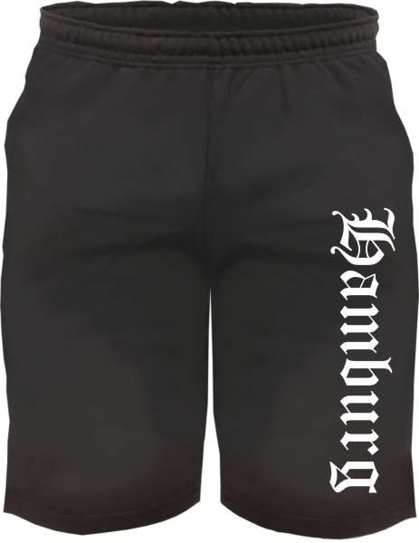 Hamburg Sweatshorts - Altdeutsch bedruckt - Kurze Hose Shorts