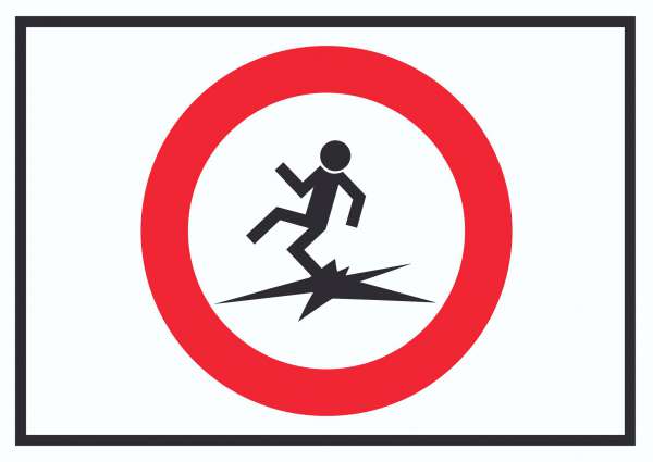 Betreten der Eisfläche verboten Lebensgefahr! Symbol Schild