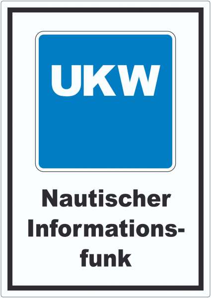 Nautischer Informationsfunk (mit Kanal) Aufkleber