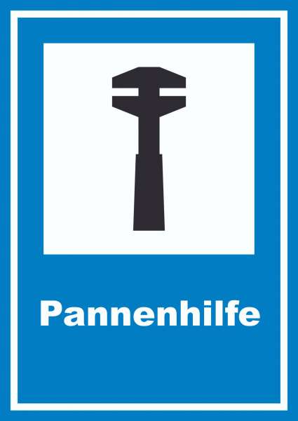 Pannenhilfe Schild