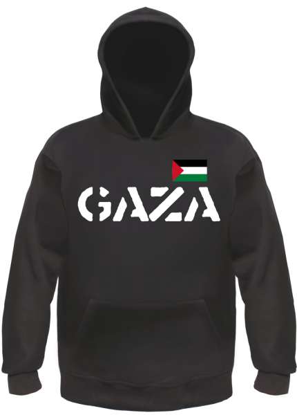 Gaza Kapuzensweatshirt - bedruckt mit Flagge - Hoodie Kapuzenpullover