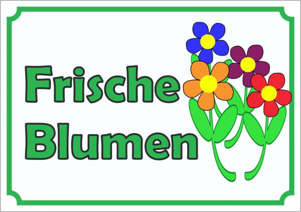 Werbeaufkleber Aufkleber Blumen